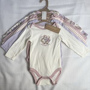 Chick Pea MOMMY’S MINI 5 Pack Long Sleeve Bodysuits Sz 6-9 M New